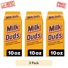 MILK DUDS, Chocolate and Caramel Candy, Movie Snack, 10 oz, Carton. Pack of 3