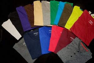 Premium Men's Plain Blank V-neck T Shirt Short Sleeve Tee Lot Galaxy Brand USA