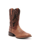 Men's Dark Tan Foot Premium Full Grain Leather Cowboy Boots-5 day delivery
