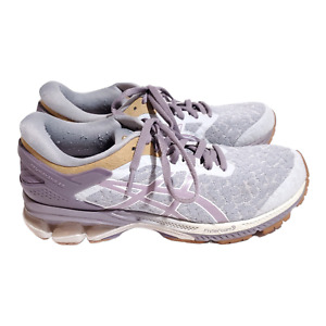 Asics Women's Gray 1012A687 Gel Kayano 26 Lace Up Athletic Running Shoes Size 8