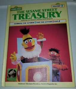 The Sesame Street Treasury Volume 7 Hardcove Book, 1983 Number 7 Letters I & J
