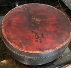 Antique Large Japanese Ceremonial Drum 14” Dia. X 7” High Stamped, MB587