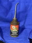 Texaco Handy Oiler Oil Can THE TEXAS COMPANY Home Lubricant 3oz Long Spout 1930s
