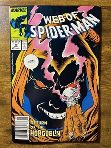 WEB OF SPIDER-MAN 38 NEWSSTAND BUD BUDIANSKY COVER MARVEL COMICS 1988