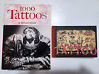 1000 Tattoos TPB + American Tattoo postcard book Rare VTG TATTOO book LOT OOP