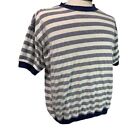 Levi's San Francisco Men's Blue White Striped Vintage 1980s Short Sleeve Tshirt