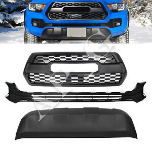 For Toyota Tacoma 2016-2019 Front upper lower Grille & Front Bumper Valance Set (For: 2021 Tacoma)