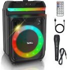 Karaoke Machine for Kids, VuiGue Portable Bluetooth Speaker PA System (Black)