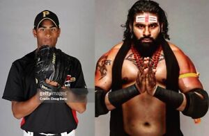 Signed  Rinku Singh Pittsburgh Pirates Marauders Bobblehead WWE Wrestler sga