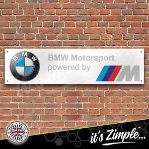 BMW Banner Motorsport M Power Banner Garage Workshop Sign PVC Trackside Display