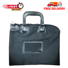 Locking Bank Bag Canvas with Hard Handles (Black)-Bank Bag (1Each)-Bag Canvas...