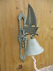 Large Dinner Bell Cast Iron Wall Mounted Nautical Decor Sail Boat Nautical Door