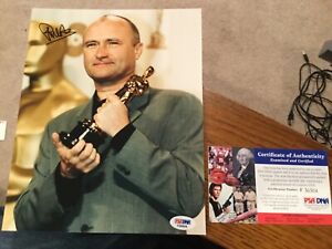 Phil Collins  Musician Genesis  SIGNED AUTOGRAPH   8x10 photo  GRAMMY   PSA/DNA
