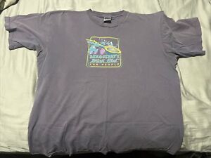 Vtg 90's BEN & JERRY'S Phish Food For People Band Tee T-Shirt Box Logo Purple XL