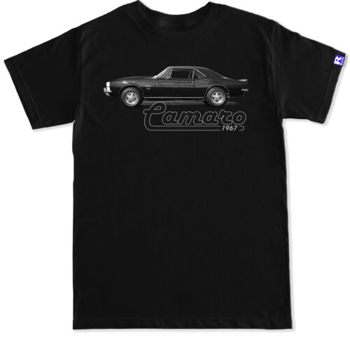 Camaro 67 shirt Vintage V Flag emblem 396 Turbo Jet Emblem Black T shirt
