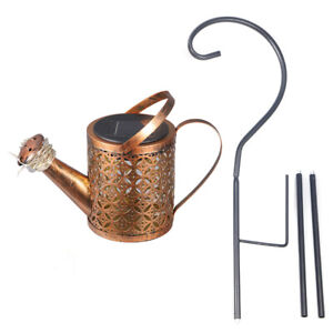 LED Solar Watering Can Lights Outdoor Garden Yard Decorative Kettle US STOCK
