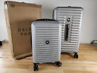 2 PIECE DELSEY - SILVER Hardsided TRUNK Luggage Set 22