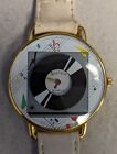 Vintage *Rare* Watch with music notes and LP record for Music lovers