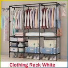 Heavy Duty Clothes Rack Organizer Closet Portable Wardrobe Garment Storage Shelf
