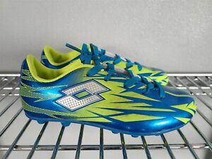 shoes CLEATS soccer LOTTO blue/green size 10 youth
