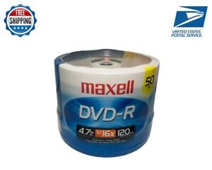 NEW Maxell DVD-R 50 Pack 16x 4.7gb 120 Min Factory Sealed