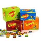 LOVE IS Chewing Gum, Bubble Gum 100pcs/box, 5 Flavors, Sweet Retro Gift from 90s