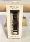 Michael Kors Women's Micro Logo Brown PVC 38/40mm Apple Watch Band - New in Box