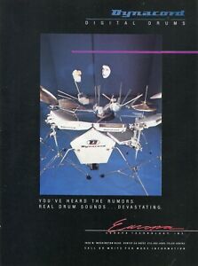 1985 Print Ad of Europa Technology Dynacord Digital Electronic Drums