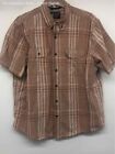 Carhartt Mens Multicolor Plaid Loose Fit Short Sleeve Button-Up Shirt Size XL