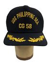 USS Philippine Sea CG-58 NEW Deadstock Vintage New Era Snapback Hat Made in USA