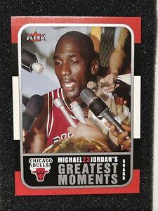 MICHAEL JORDAN FLEER 2006 GREATEST MOMENTS CARD MJ-7 (RARE-Low Pop) Ex+
