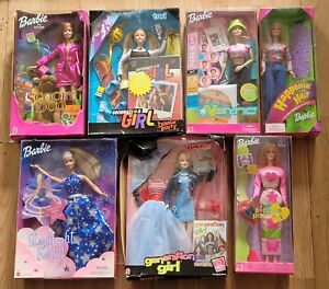 (Lot Of 7) Vintage BARBIE DOLLS New In Box Generation Girl TORI/Scooby-Doo/More