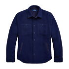 Polo Ralph Lauren Men's Navy Overshirt Brushed Fleece Shirt Jacket $168