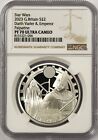 2023 UK 1 oz Silver Proof Star Wars Darth Vader and Emperor Palpatine NGC PF70
