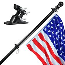 Flag Pole for House 5 FT Flagpole Kit American Flag with Pole and Bracket Sta