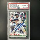 New Listing2019 TOPPS HOLIDAY RONALD ACUNA JR. HW85 SIGNED AUTO BRAVES PSA 10