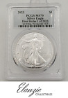 2023 American Silver Eagle First Strike 1 of 2023 PCGS MS70