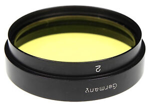 Leica E.Leitz Wetzlar Black Yellow 2 Filter for 5cm f1.5 Xenon #1 ...V. Rare !!