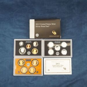 2012 US Mint Silver Proof Set w/ Box and COA - Free Shipping USA