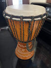 Vintage Wooden Carved Bongo Drum Percussion Musical Instrument Indonesia 12