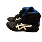 Vintage 90’s Asics Reflex 3 Three Mens Wrestling Shoes Black & Blue Sz 5 / EU 36