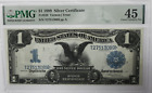 1899 $1 Black Eagle Silver Certificate Large Note PMG VF 45 FR#228 T27513089