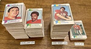 1973 Topps Football Cards 1-185 (P-NM) - You Pick - Complete Your Set