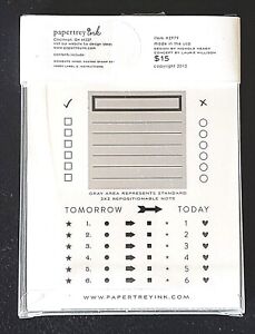 Papertrey Ink Moments Inked Posted Photopolymer Planner Stamp Set 2015 Scrapbook