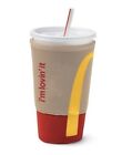 McDonalds Limited  Koozie JAVA SOK Red Large Insulated Neoprene Cup Sleeve Arch