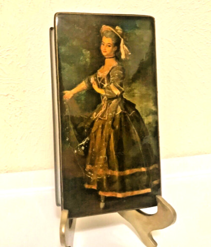 🔥 1773 Levitsky Portrait of Ekaterina Nelidova Exquisite Russian lacquer box