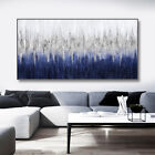 Handmade Abstract Blue Grey Texture Oil Painting On Canvas Modern Landscape