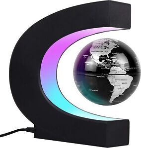 Perpetual Motion Floating Globe Home Office Desk Toy Decoration Rotating Magnet