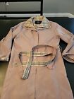 Very Vintage Traditional Camel Burberry Coat Trench Missing Hood
