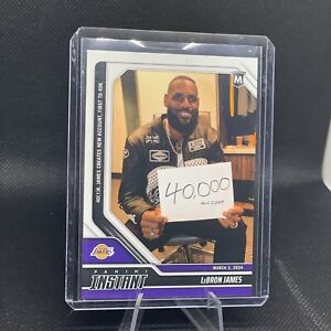 2023-2024 Panini Instant #391 Lebron James 40,000! Los Angeles Lakers No Tape!